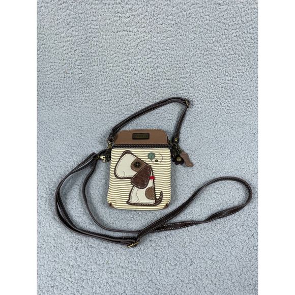 Chala Toffy Dog Cellphone Crossbody Handbag Keychain - Picture 1 of 8